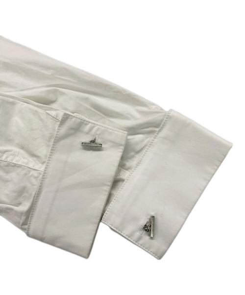 jacquemus（ジャックムス）jacquemus (ジャックムス) La Chemise Peplo Stretch Cotton Shirt / ラシュミーズペプロブラウス ホワイト サイズ:36の古着・服飾アイテム