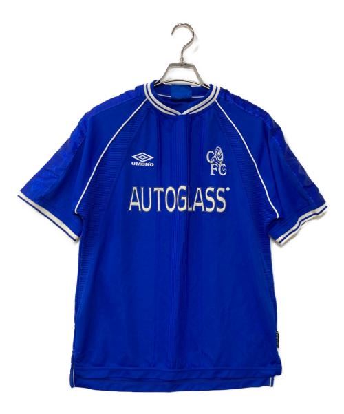 CHELSEA（チェルシ）CHELSEA (チェルシ) 90`sゲームシャツ ブルー サイズ:Lの古着・服飾アイテム