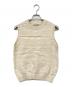 木玉ガラ紡（キタマガラボウ）の古着「ガラ紡ニットベスト」｜ホワイト