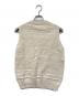 木玉ガラ紡 (キタマガラボウ) ガラ紡ニットベスト ホワイト サイズ:S 未使用品：8000円