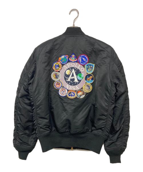 ALPHA（アルファ）ALPHA (アルファ) MA-1ジャケット ブラック サイズ:Mの古着・服飾アイテム