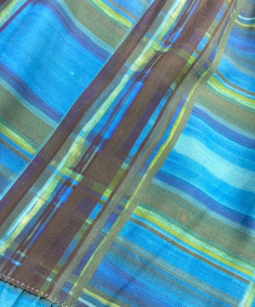 RIM.ARK（リムアーク）RIM.ARK (リムアーク) モダンチェックセットワンピース ブルー×グリーン サイズ:38の古着・服飾アイテム