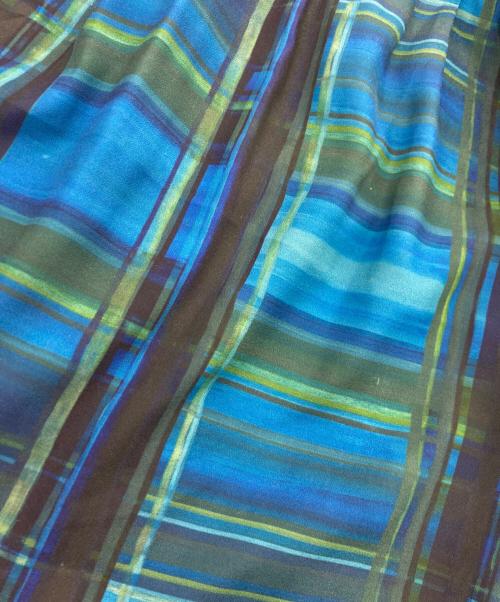 RIM.ARK（リムアーク）RIM.ARK (リムアーク) モダンチェックセットワンピース ブルー×グリーン サイズ:38の古着・服飾アイテム