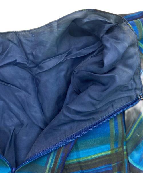 RIM.ARK（リムアーク）RIM.ARK (リムアーク) モダンチェックセットワンピース ブルー×グリーン サイズ:38の古着・服飾アイテム