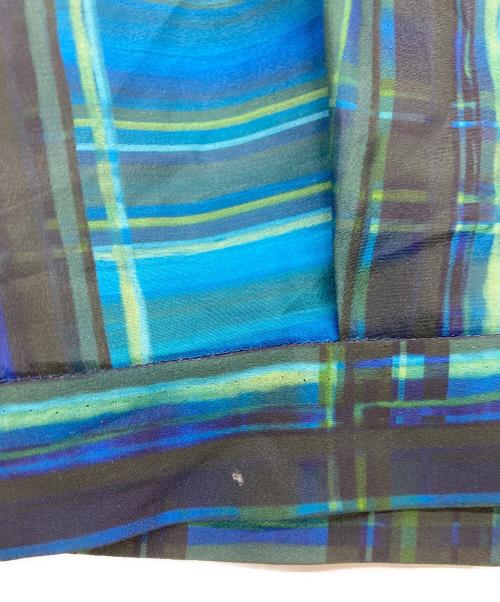 RIM.ARK（リムアーク）RIM.ARK (リムアーク) モダンチェックセットワンピース ブルー×グリーン サイズ:38の古着・服飾アイテム