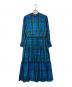 RIM.ARK（リムアーク）の古着「モダンチェックセットワンピース」｜ブルー×グリーン
