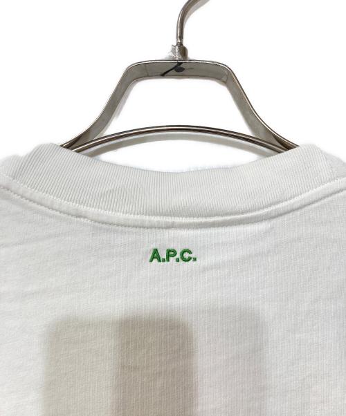 A.P.C.（アーペーセー）A.P.C. (アーペーセー) JJJJound (ジョウンド) HOTEL SOUVENIRS TEE　ホテルスーベニアTシャツ　プリントTシャツ ホワイト サイズ:XLの古着・服飾アイテム