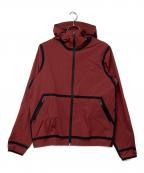 LACOSTEラコステ）の古着「Lightweight Zip-Up Jacket / フーデッドレタリングジップジャケット」｜レッド