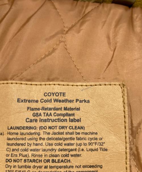 US ARMY（ユーエスアーミー）US ARMY (ユーエスアーミー) Extreme Cold Weather Parka / エクストリームコールドウェザーパーカー ブラウン サイズ:Lの古着・服飾アイテム