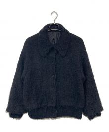 BEAUTY&YOUTH（ビューティーアンドユース）の古着「フェザーニット ライナーカーディガン」｜ブラック