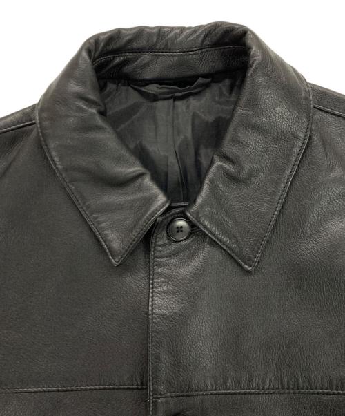 STEVEN ALAN（スティーブンアラン）STEVEN ALAN (スティーブンアラン) CCU (シーシーユー) SA SIBO SHEEP CAR CT / シボ シープレザー カー コート ブラック サイズ:Sの古着・服飾アイテム