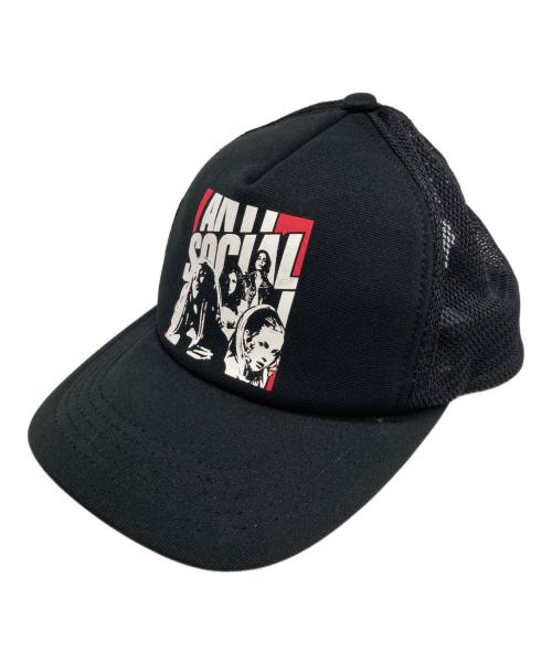 Hysteric Glamour（ヒステリックグラマー）Hysteric Glamour (ヒステリックグラマー) anti social social CLUB (アンチソーシャルソーシャルクラブ) コラボメッシュキャップ サイズ:FREEの古着・服飾アイテム