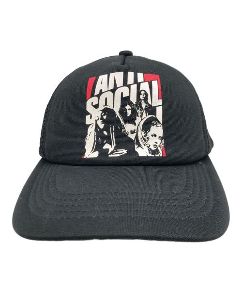 Hysteric Glamour（ヒステリックグラマー）Hysteric Glamour (ヒステリックグラマー) anti social social CLUB (アンチソーシャルソーシャルクラブ) コラボメッシュキャップ サイズ:FREEの古着・服飾アイテム