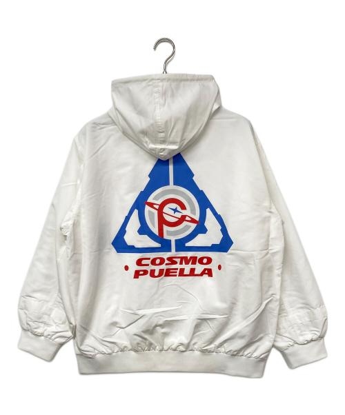 UMA STARS（ウマスタアズ）UMA STARS (ウマスタアズ) NASA (ナサ) 宇宙走娘＜コスモピュエラ＞ オリジナル シェルパーカー ホワイト サイズ:Lの古着・服飾アイテム