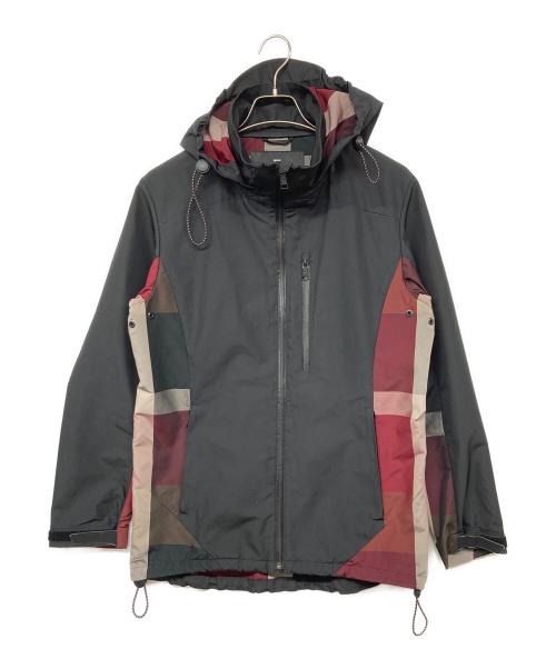 BLACK LABEL CRESTBRIDGE（ブラックレーベル クレストブリッジ）BLACK LABEL CRESTBRIDGE (ブラックレーベル クレストブリッジ) 止水ジップフーデッドジャケット ブラック サイズ:Lの古着・服飾アイテム