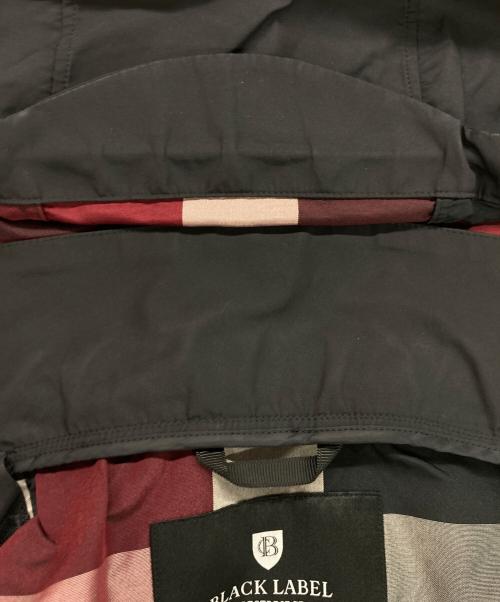 BLACK LABEL CRESTBRIDGE（ブラックレーベル クレストブリッジ）BLACK LABEL CRESTBRIDGE (ブラックレーベル クレストブリッジ) 止水ジップフーデッドジャケット ブラック サイズ:Lの古着・服飾アイテム