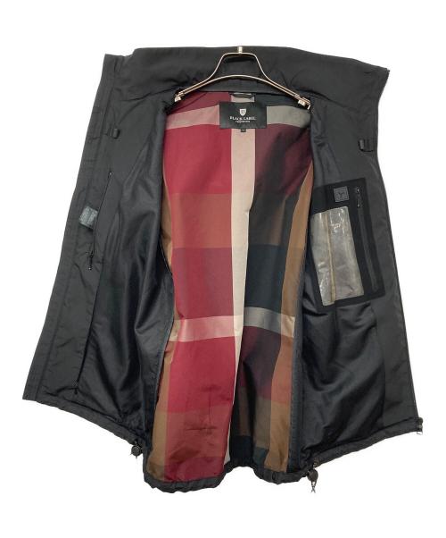BLACK LABEL CRESTBRIDGE（ブラックレーベル クレストブリッジ）BLACK LABEL CRESTBRIDGE (ブラックレーベル クレストブリッジ) 止水ジップフーデッドジャケット ブラック サイズ:Lの古着・服飾アイテム