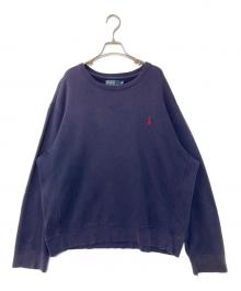 POLO RALPH LAUREN（ポロ・ラルフローレン）の古着「クルーネックスウェット」｜ネイビー