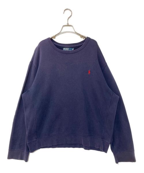 POLO RALPH LAUREN（ポロ・ラルフローレン）POLO RALPH LAUREN (ポロ・ラルフローレン) クルーネックスウェット ネイビー サイズ:2XLの古着・服飾アイテム
