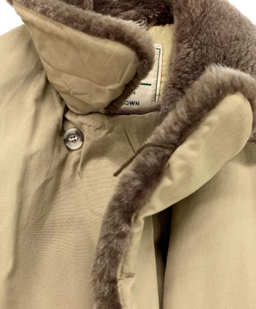 L.L.Bean（エルエルビーン）L.L.Bean (エルエルビーン) 襟ボア グースダウンコート ギャングコート ベージュ サイズ:40の古着・服飾アイテム