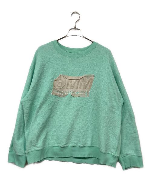 MM6 Maison Margiela（エムエムシックスメゾンマルジェラ）MM6 Maison Margiela (エムエムシックスメゾンマルジェラ) バックロゴスウェットシャツ　 スカイブルー サイズ:Lの古着・服飾アイテム