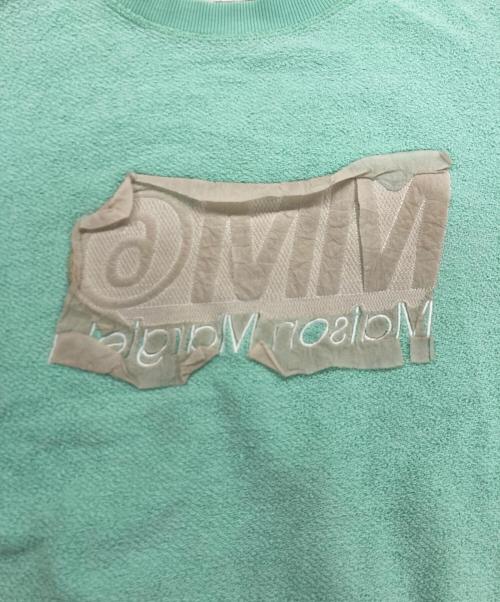 MM6 Maison Margiela（エムエムシックスメゾンマルジェラ）MM6 Maison Margiela (エムエムシックスメゾンマルジェラ) バックロゴスウェットシャツ　 スカイブルー サイズ:Lの古着・服飾アイテム