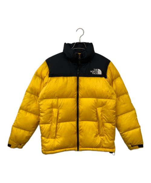 THE NORTH FACE（ザ ノース フェイス）THE NORTH FACE (ザ ノース フェイス) Nuptse Jacket ヌプシ ダウンジャケット ブラック×イエロー サイズ:Lの古着・服飾アイテム