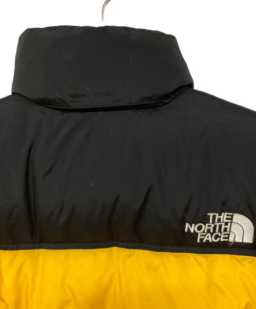 THE NORTH FACE（ザ ノース フェイス）THE NORTH FACE (ザ ノース フェイス) Nuptse Jacket ヌプシ ダウンジャケット ブラック×イエロー サイズ:Lの古着・服飾アイテム