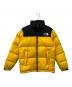 THE NORTH FACE（ザ ノース フェイス）の古着「Nuptse Jacket ヌプシ ダウンジャケット」｜ブラック×イエロー