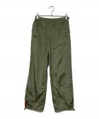PRADA SPORTSプラダスポーツ）の古着「ドローコードナイロンパンツ」｜オリーブ