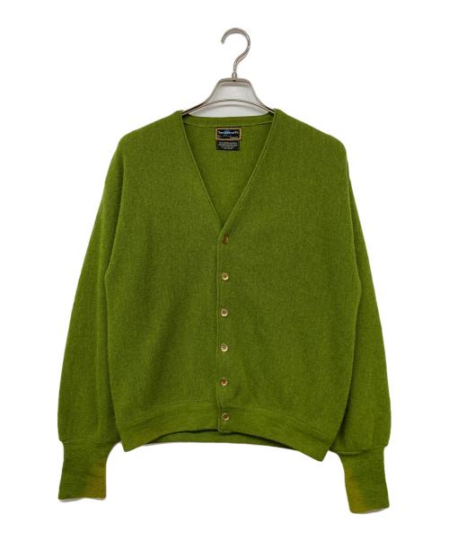 TOWN CRAFT（タウンクラフト）TOWN CRAFT (タウンクラフト) アルパカニットカーディガン 若草色 サイズ:Lの古着・服飾アイテム