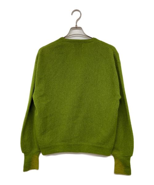 TOWN CRAFT（タウンクラフト）TOWN CRAFT (タウンクラフト) アルパカニットカーディガン 若草色 サイズ:Lの古着・服飾アイテム