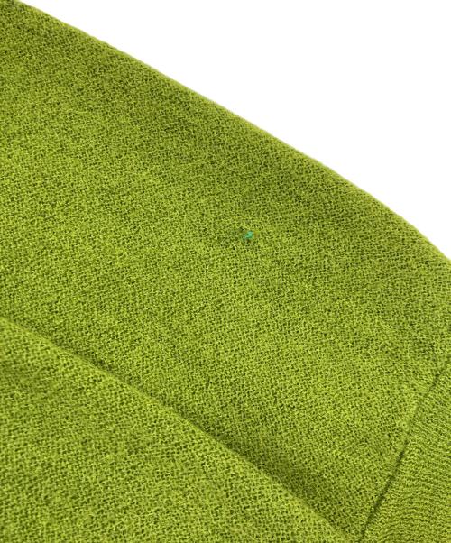 TOWN CRAFT（タウンクラフト）TOWN CRAFT (タウンクラフト) アルパカニットカーディガン 若草色 サイズ:Lの古着・服飾アイテム