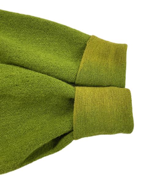 TOWN CRAFT（タウンクラフト）TOWN CRAFT (タウンクラフト) アルパカニットカーディガン 若草色 サイズ:Lの古着・服飾アイテム