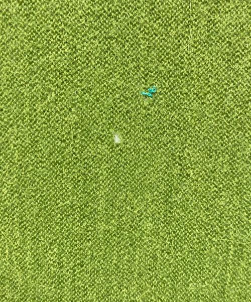 TOWN CRAFT（タウンクラフト）TOWN CRAFT (タウンクラフト) アルパカニットカーディガン 若草色 サイズ:Lの古着・服飾アイテム