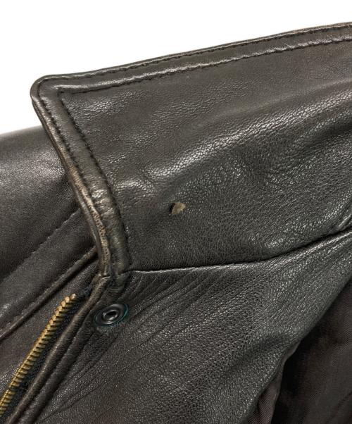 san mirage（サンミラージュ）san mirage (サンミラージュ) ラムレザーボンバーブルゾン ブラック サイズ:Lの古着・服飾アイテム