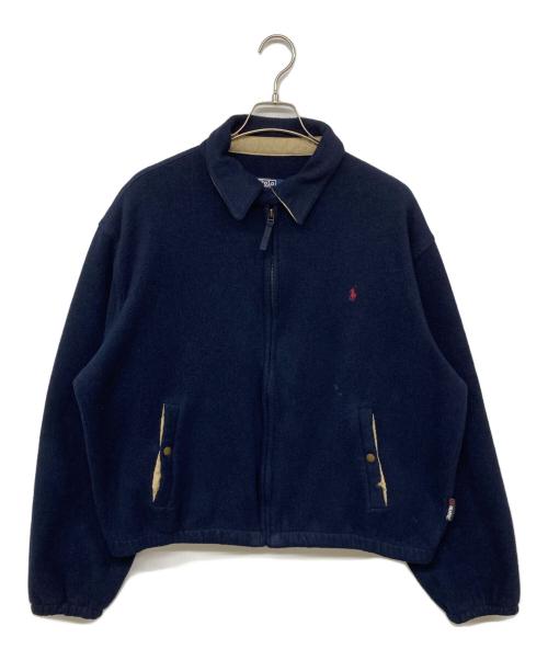 POLO RALPH LAUREN（ポロ・ラルフローレン）POLO RALPH LAUREN (ポロ・ラルフローレン) フリースジャケット ネイビー サイズ:XLの古着・服飾アイテム