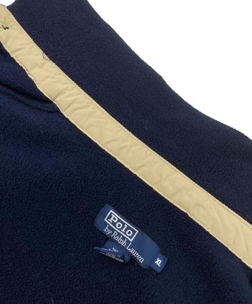 POLO RALPH LAUREN（ポロ・ラルフローレン）POLO RALPH LAUREN (ポロ・ラルフローレン) フリースジャケット ネイビー サイズ:XLの古着・服飾アイテム