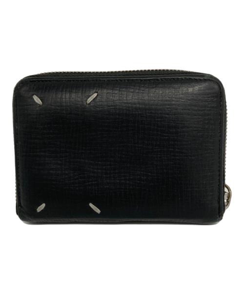 Maison Margiela（メゾンマルジェラ）Maison Margiela (メゾンマルジェラ) 2つ折りラウンドファスナ―ウォレット ブラックの古着・服飾アイテム