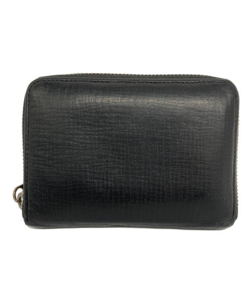 Maison Margiela（メゾンマルジェラ）Maison Margiela (メゾンマルジェラ) 2つ折りラウンドファスナ―ウォレット ブラックの古着・服飾アイテム