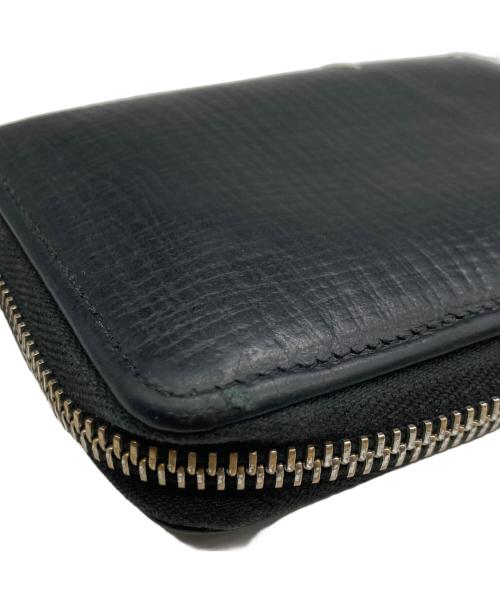 Maison Margiela（メゾンマルジェラ）Maison Margiela (メゾンマルジェラ) 2つ折りラウンドファスナ―ウォレット ブラックの古着・服飾アイテム