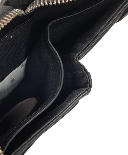 Maison Margiela（メゾンマルジェラ）Maison Margiela (メゾンマルジェラ) 2つ折りラウンドファスナ―ウォレット ブラックの古着・服飾アイテム