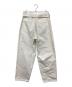COMOLI (コモリ) デニム ベルテッドパンツ ホワイト サイズ:１：13000円
