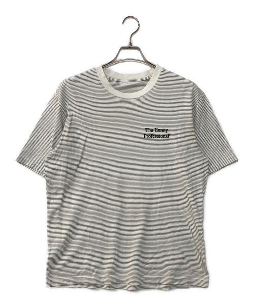 The Ennnoy Professional（ザ エンノイ プロフェッショナル）The Ennnoy Professional (ザ エンノイ プロフェッショナル) 20SS Border Tee ボーダーロゴS/S TEE ホワイト サイズ:Mの古着・服飾アイテム