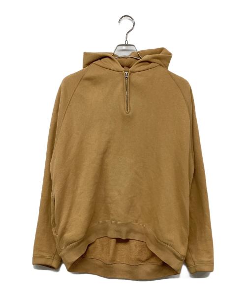 Graphpaper（グラフペーパー）Graphpaper (グラフペーパー) L/S Half Zip Raglan Foodie ブラウン サイズ:１の古着・服飾アイテム