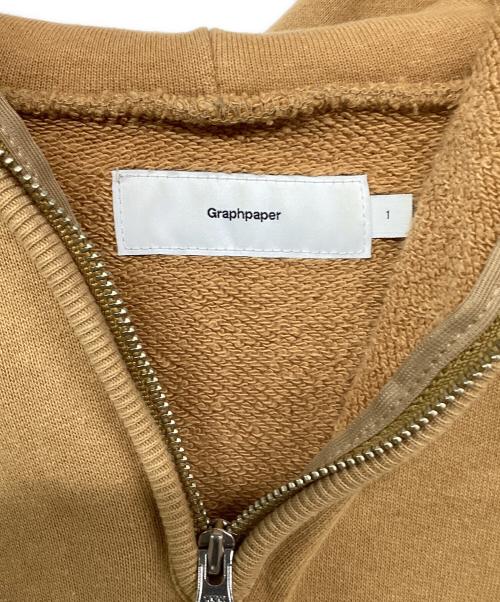 Graphpaper（グラフペーパー）Graphpaper (グラフペーパー) L/S Half Zip Raglan Foodie ブラウン サイズ:１の古着・服飾アイテム