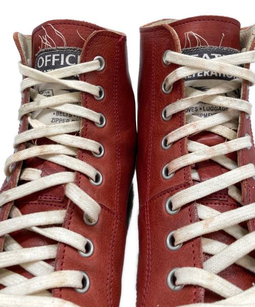 OFFICINE CREATIVE（オフィチーネクリエイティブ）OFFICINE CREATIVE (オフィチーネクリエイティブ) レザーハイカットスニーカー ブラウン サイズ:表記なしの古着・服飾アイテム