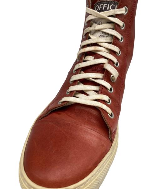 OFFICINE CREATIVE（オフィチーネクリエイティブ）OFFICINE CREATIVE (オフィチーネクリエイティブ) レザーハイカットスニーカー ブラウン サイズ:表記なしの古着・服飾アイテム