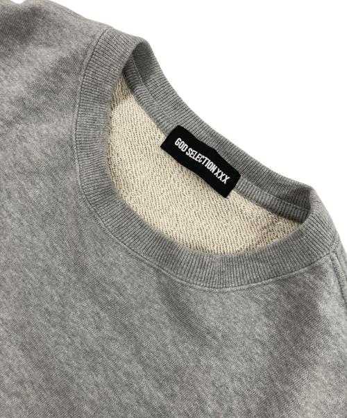 GOD SELECTION XXX（ゴッド セレクション トリプルエックス）GOD SELECTION XXX (ゴッド セレクション トリプルエックス) ロゴスウェット グレー サイズ:Mの古着・服飾アイテム