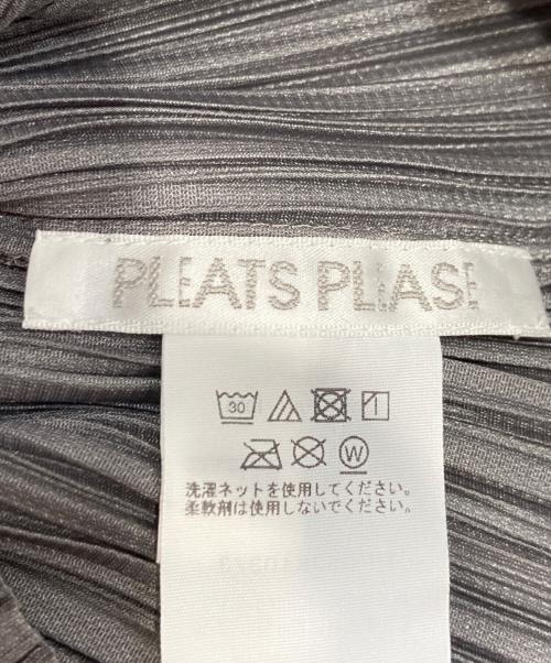 PLEATS PLEASE（プリーツプリーズ）PLEATS PLEASE (プリーツプリーズ) Basics プリーツTEE グレー サイズ:3の古着・服飾アイテム
